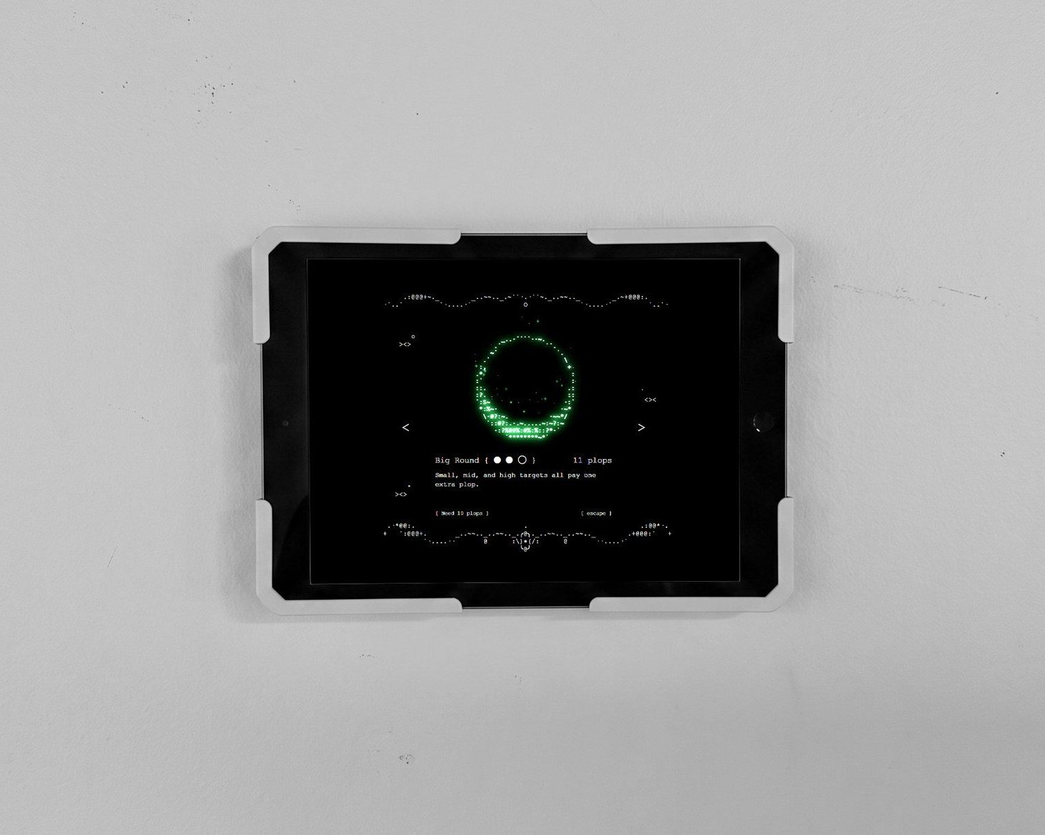 Stone Skipping game shown on a tablet